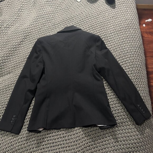 🖤 Express Editor Fitted One Button Blazer - Black - Size 12 - Picture 5 of 8